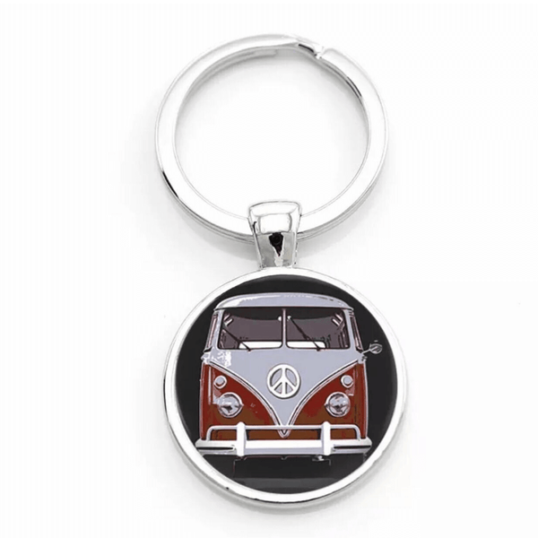 Volkswagen Campervan Style VW Metal Keyring | FREE UK Delivery