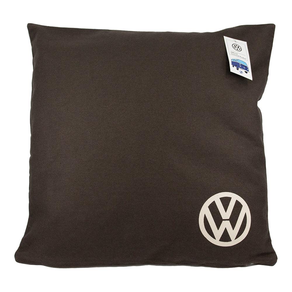 VW Logo Cushion Cover Premium Canvas Volkswagen Officially Licensed