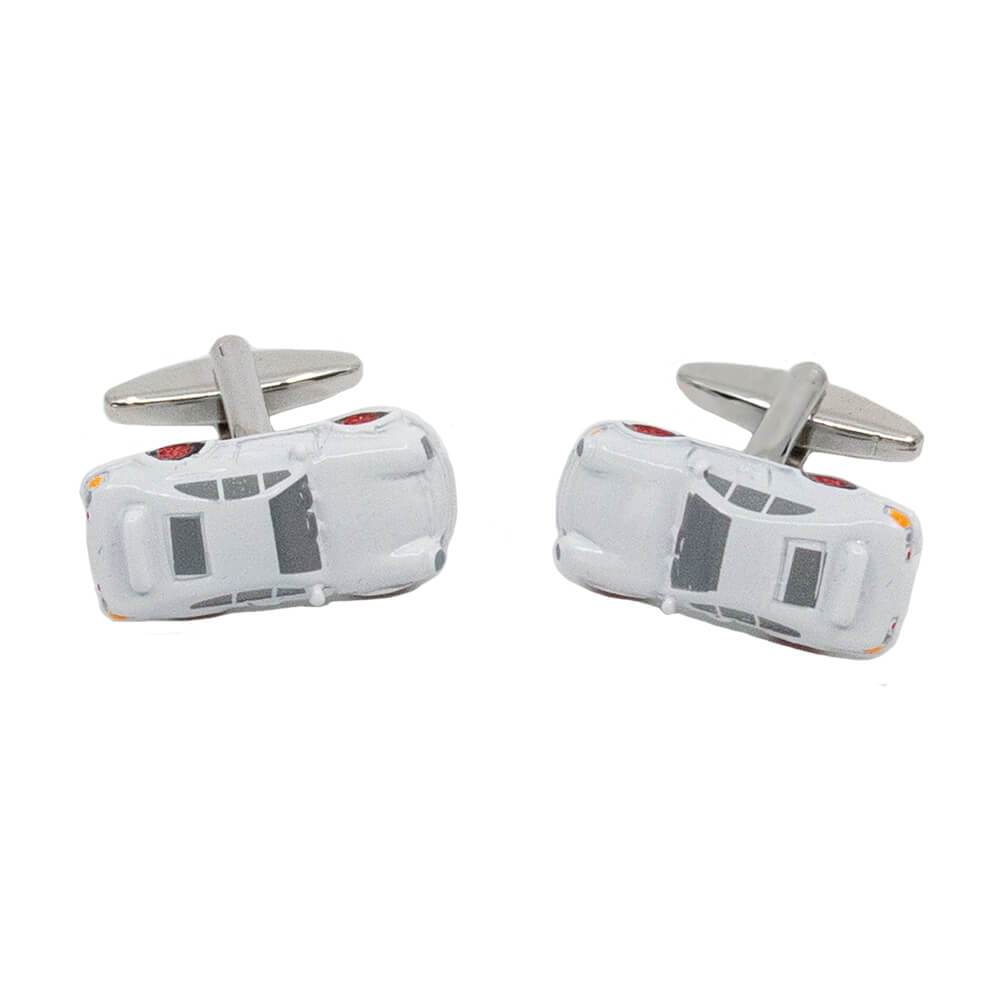 White Porsche 911 Cufflinks