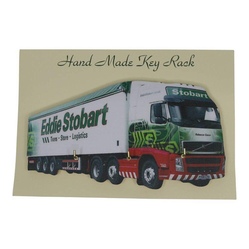 Eddie Stobart Lorry Wooden Key Rack White Truck