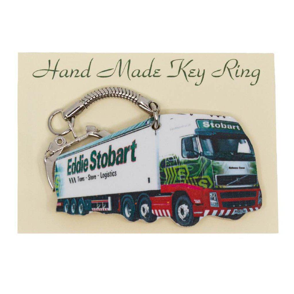 Eddie Stobart Truck Keyring - White Truck Key Chain - In Gift Packaging