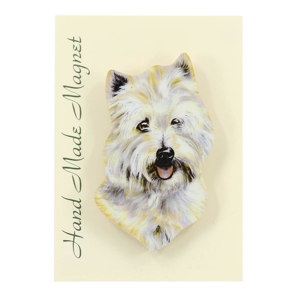 West Highland White Terrier Dog Handmade Fridge Magnet in Gift Packaging