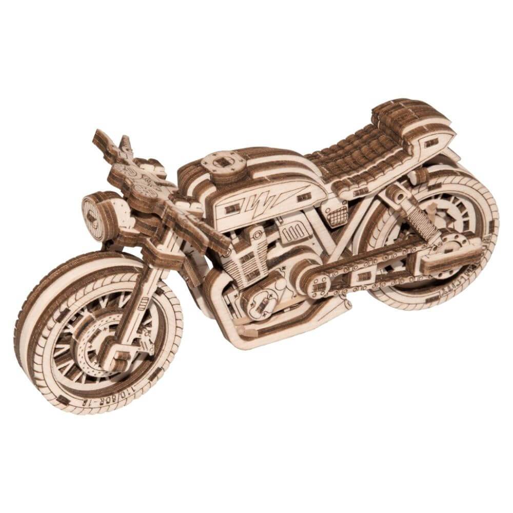 Wooden City Cafe Racer Mechanical Model Kit