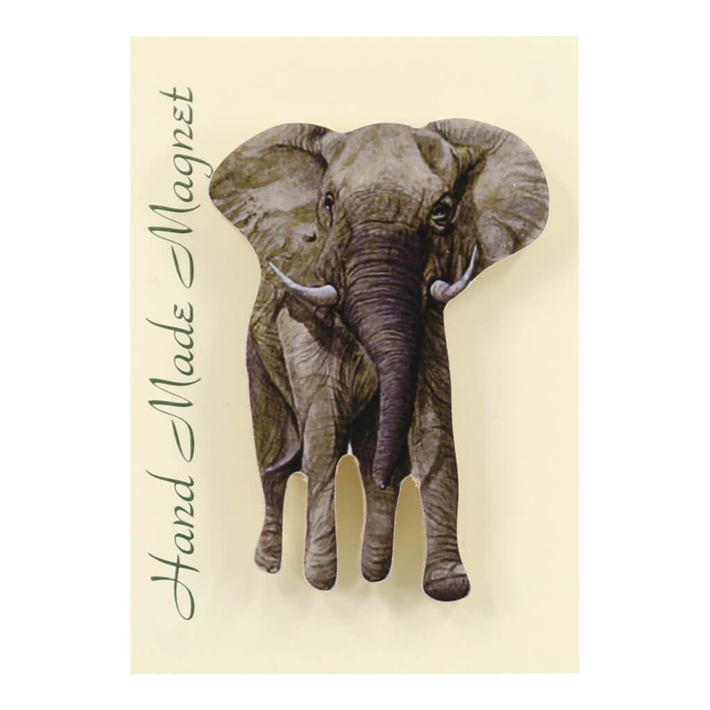 African Elephant Handmade Fridge Magnet in Gift Packaging
